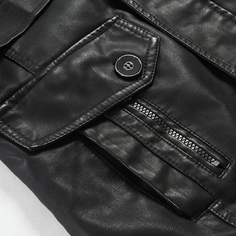 Steampunk-PU-Jacke für Herren