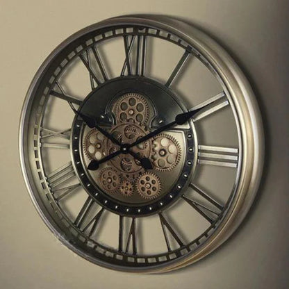 Vintage Steampunk-Uhr mit freiliegendem Uhrwerk