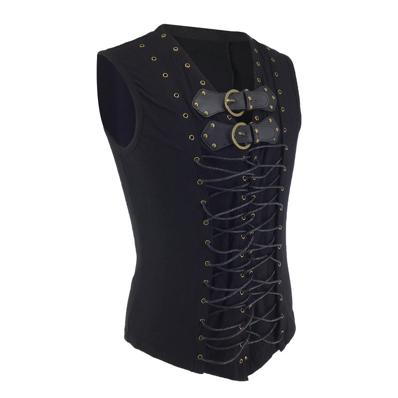 Steampunk-Korsett für Herren mit Schnürung