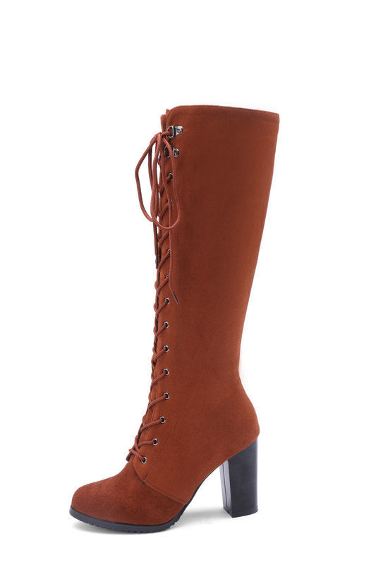 Hohe Schnürstiefel für Damen