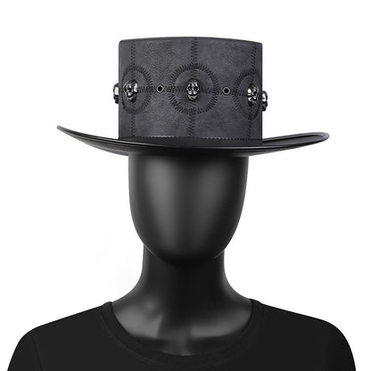 Steampunk-Totenkopfhut