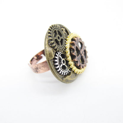 Steampunk-Zahnradring