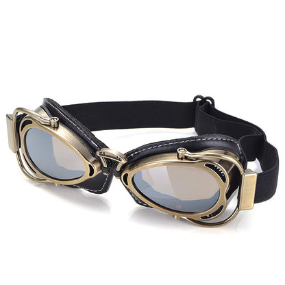 Steampunk-Motorradbrille