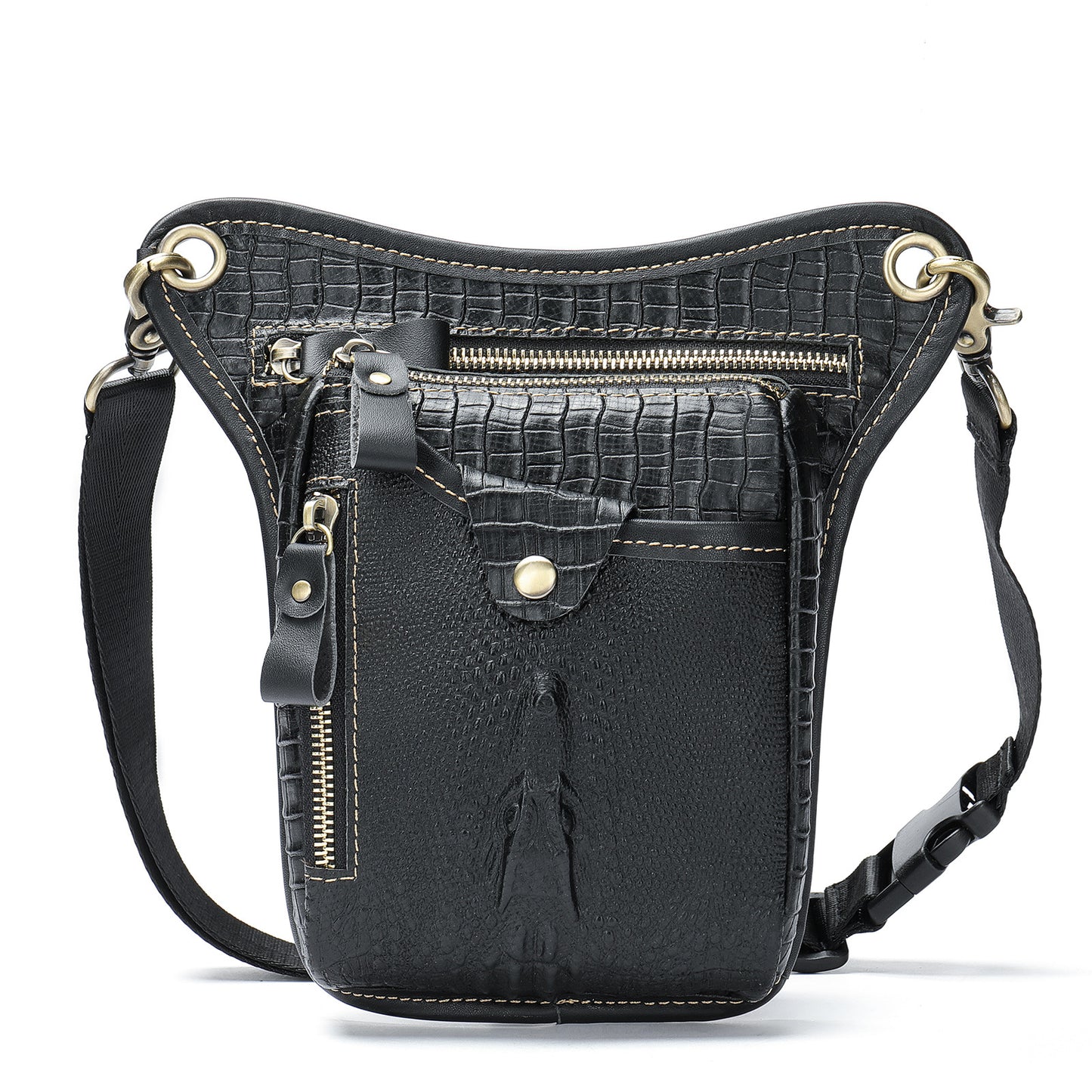 Vintage Leder-Herrenschultertasche