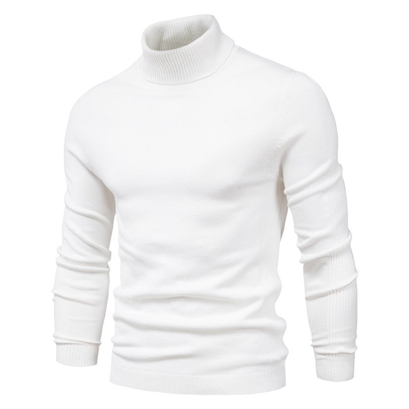 Slim-Fit-Rollkragenpullover für Herren