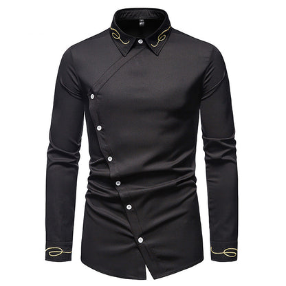 Asymmetrisches Button-Down-Hemd