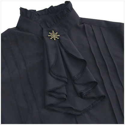 Steampunk-Herrenhemd mit Jabot