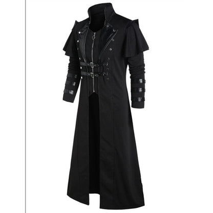 Lange Steampunk-Piratenjacke