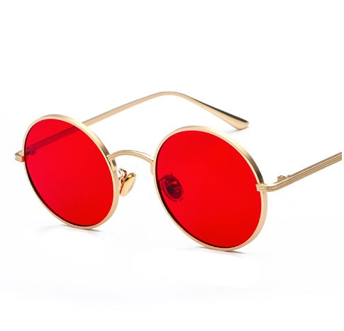 Runde Vintage-Steampunk-Sonnenbrille