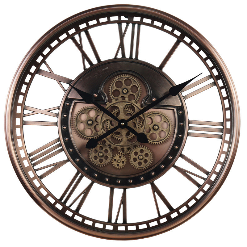 Vintage Steampunk-Uhr mit freiliegendem Uhrwerk