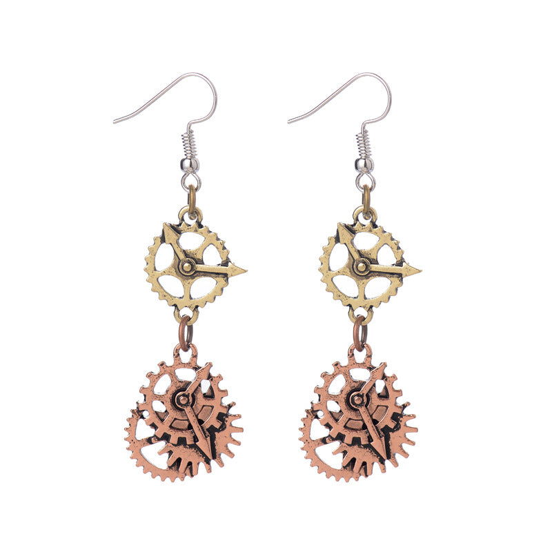Steampunk-Zahnrad-Ohrringe