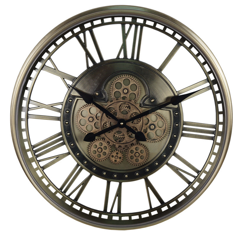 Vintage Steampunk-Uhr mit freiliegendem Uhrwerk
