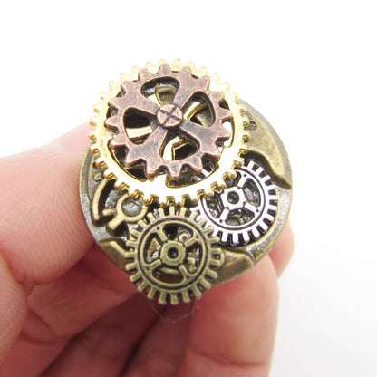 Steampunk-Zahnradring