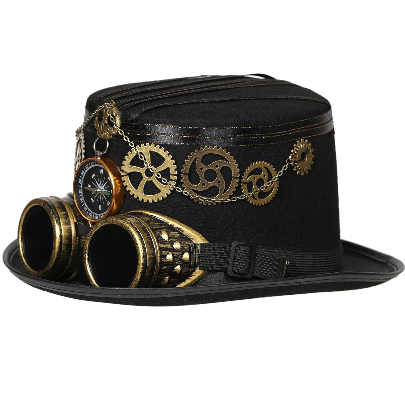 Steampunk-Hut mit Zahnrädern