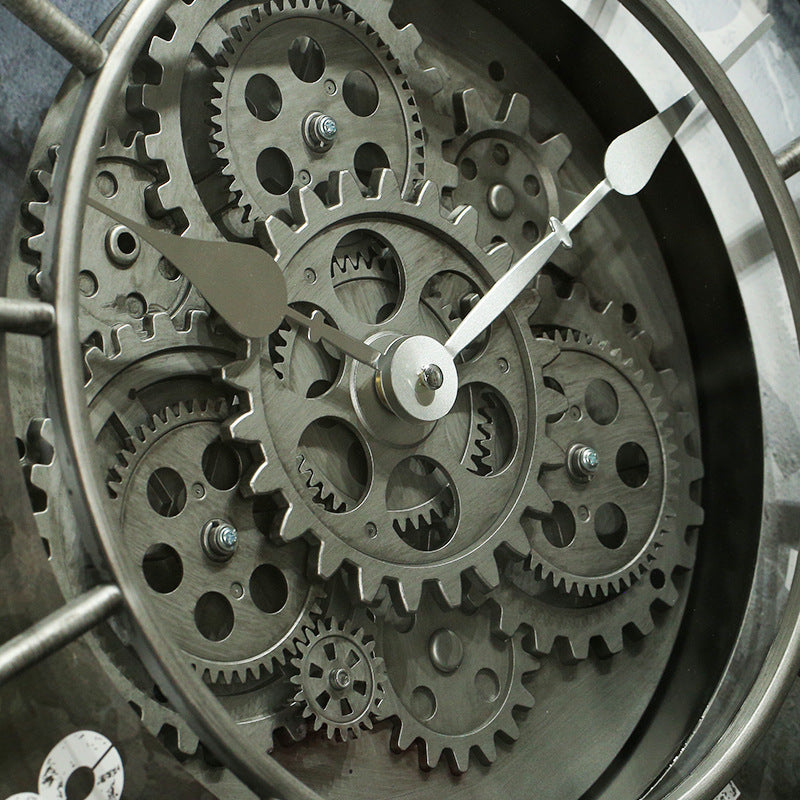 Vintage Steampunk-Uhr mit freiliegendem Uhrwerk