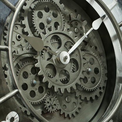 Vintage Steampunk-Uhr mit freiliegendem Uhrwerk