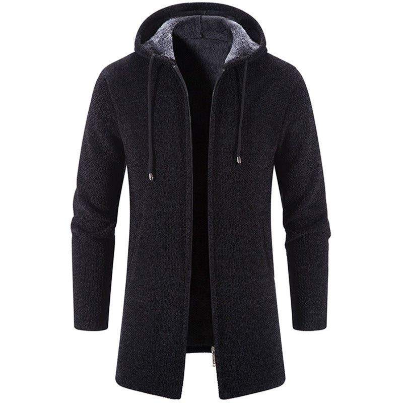 Herren-Kapuzenstrickjacke