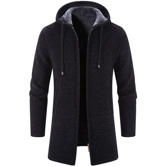 Herren-Kapuzenstrickjacke