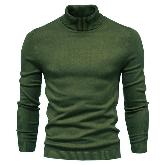 Slim-Fit-Rollkragenpullover für Herren